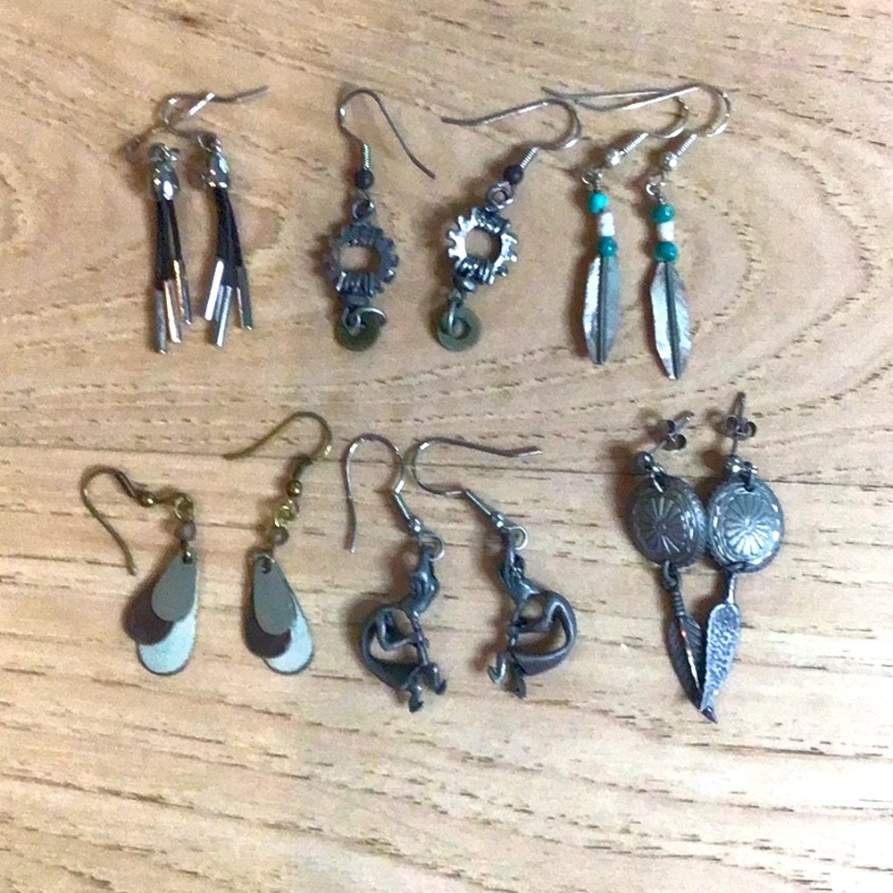 3/$20 + $4.99 SHIPPING  ON ALL JEWELRY OVER $15 Boho Earring Lot